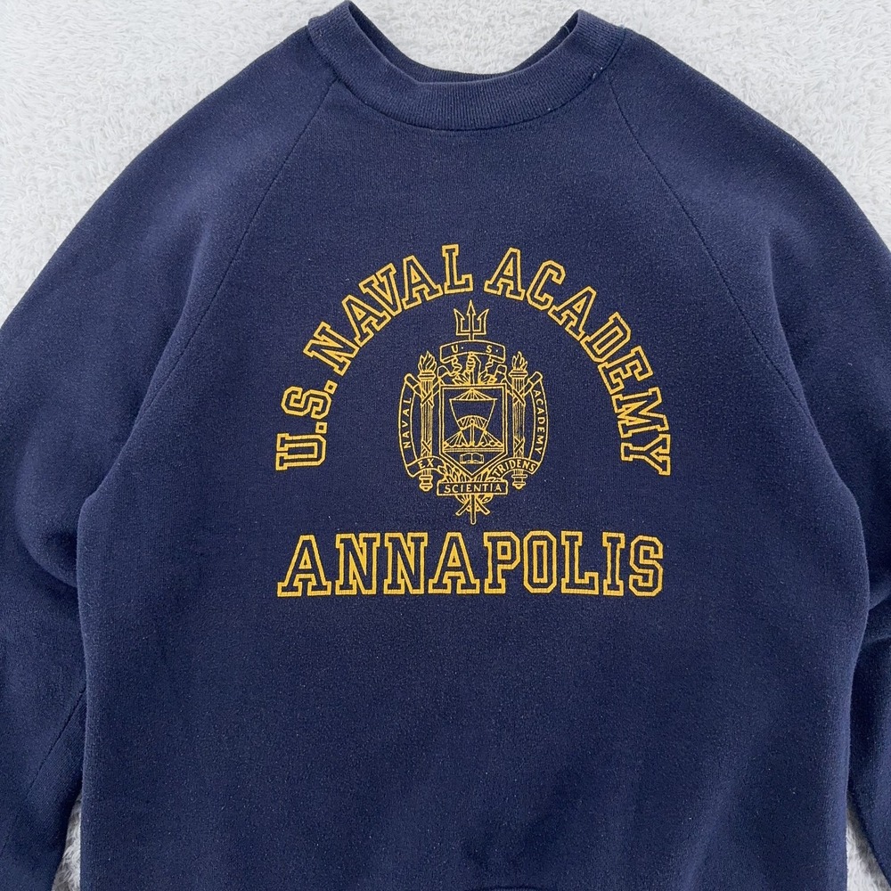 Vintage US Naval Academy Sweatshirt‎ Mens XS Annapolis Maryland Navy Miitary 90s